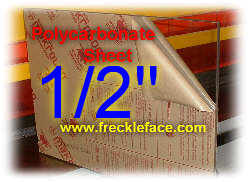1/2 X 5 X 15 Polycarbonate SheetTolerance this item only +/- 1/16